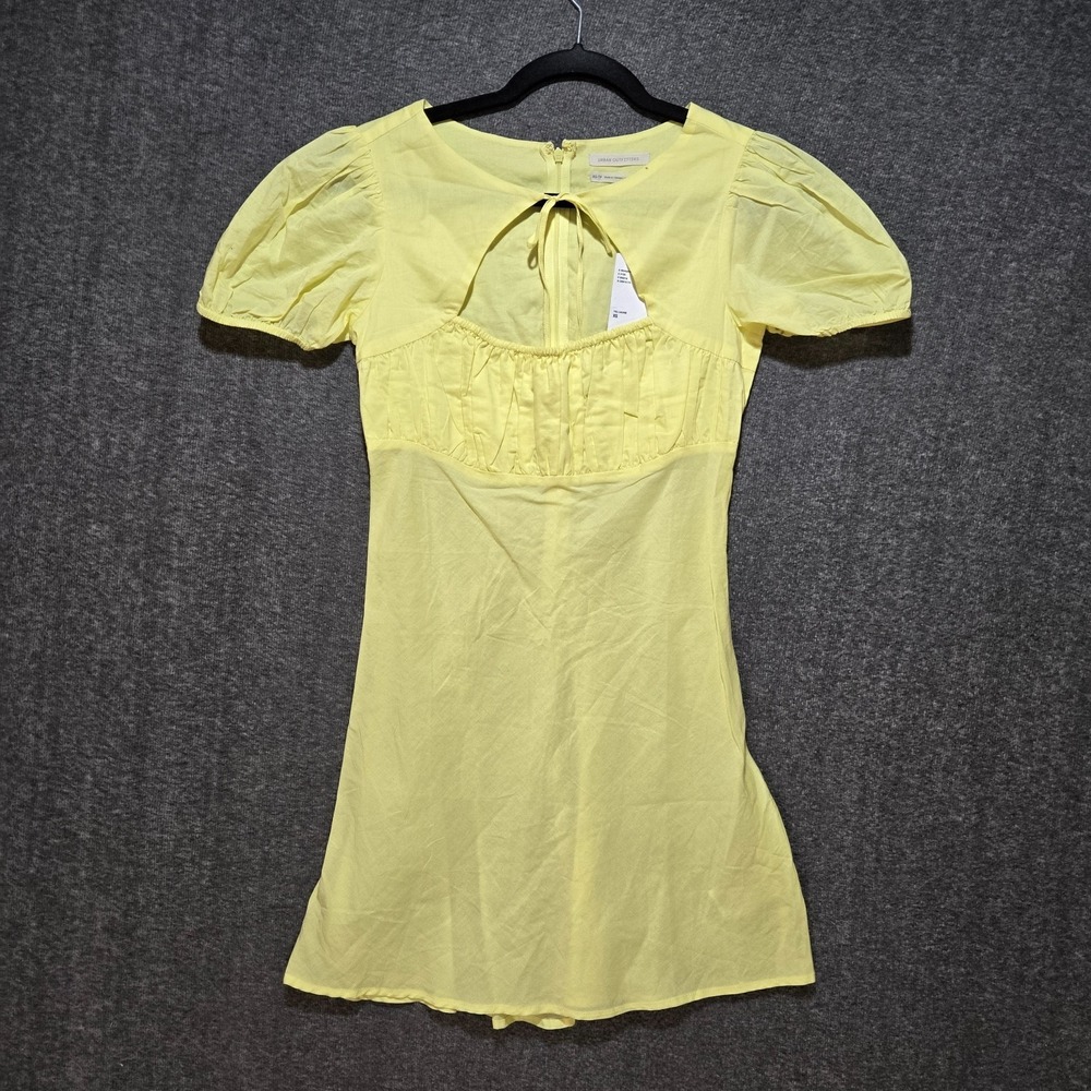 Urban Outfitters Winnie Tie-Front Cutout Mini Dress Sz XS‎ NWT